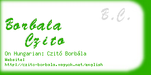 borbala czito business card